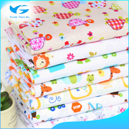 Baby printed gauze fabric
